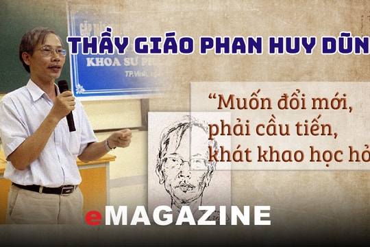 Thầy giáo Phan Huy Dũng: 'Muốn đổi mới, phải cầu tiến, khát khao học hỏi'