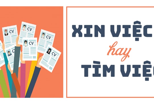 Xin việc hay tìm việc