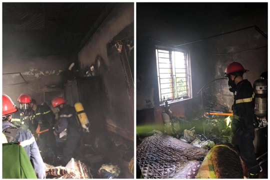 Người phụ nữ ở TP Vinh gây cháy nhà vì là quần áo rồi bỏ quên sang hàng xóm chơi