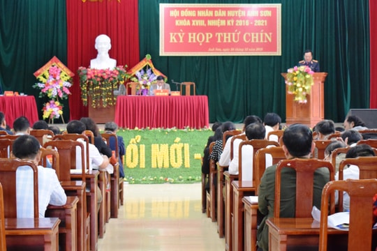 Kỳ họp thứ 9, HĐND huyện Anh Sơn ban hành nhiều nghị quyết quan trọng về kinh tế