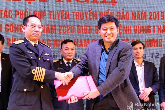 Nghệ An được tuyên dương trong công tác phối hợp tuyên truyền biển, đảo năm 2019
