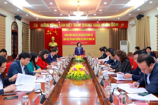 Chi tiết chương trình kiểm tra, giám sát năm 2020 của Ban Thường vụ Tỉnh ủy Nghệ An