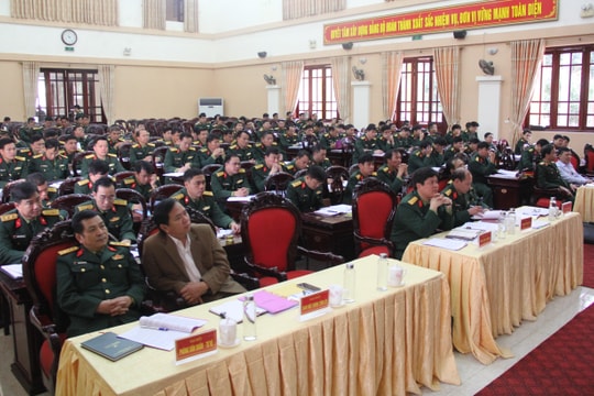 Bộ Chỉ huy Quân sự tỉnh Nghệ An tổ chức Hội nghị Quân chính 2019