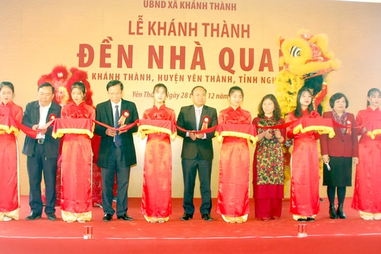 Yên Thành: Khánh thành công trình phục hồi đền Nhà Quan