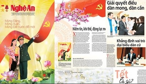 Báo Nghệ An số Xuân Canh Tý xuất bản với nhiều nội dung đặc sắc