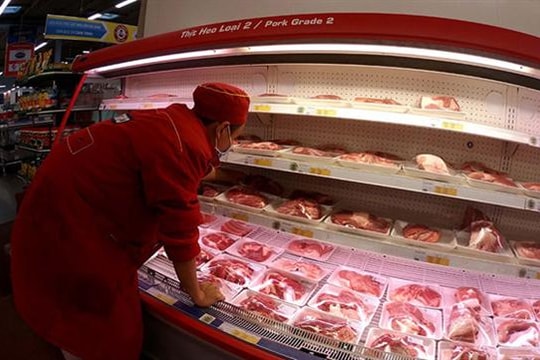 Thịt lợn nhập về Việt Nam giá 26.000 đồng/kg