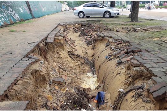 Những hình ảnh không đẹp trên vỉa hè ở thành phố Vinh 