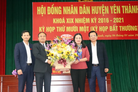 Yên Thành bầu bổ sung chức danh Chủ tịch HĐND huyện