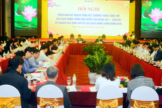 Bộ Nội vụ yêu cầu các tỉnh tự chấm điểm Chỉ số cải cách hành chính năm 2019 khách quan, toàn diện