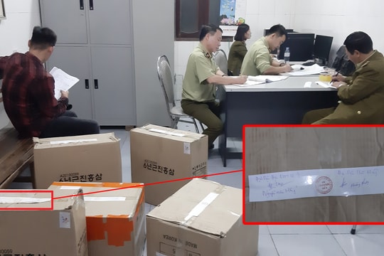 Quản lý thị trường Nghệ An tạm giữ 5 thùng hàng tại buổi 'giới thiệu sản phẩm và tặng quà miễn phí'