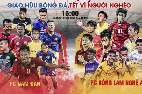 Video Phan Văn Đức và cầu thủ SLNA thi đấu giao hữu từ thiện ở Nam Đàn