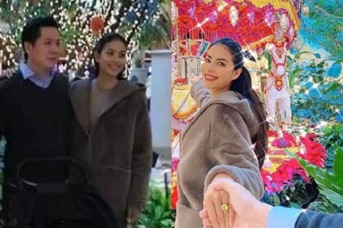 Phạm Hương bất ngờ xuất hiện cùng hôn phu giàu có?