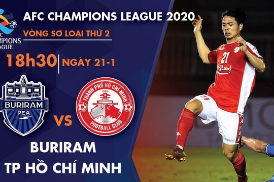 Xem trực tiếp Công Phượng, Phi Sơn thi đấu AFC Champions League (18:30 hôm nay)