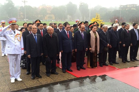 Lãnh đạo Đảng, Nhà nước vào Lăng viếng Chủ tịch Hồ Chí Minh