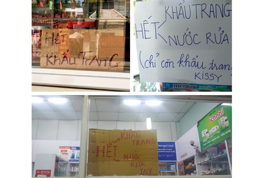 Nghệ An: Nhiều nhà thuốc treo biển hết khẩu trang sau khi ngành chức năng vào cuộc