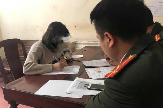 Xử lý cô gái tung tin sai sự thật về dịch bệnh nCoV trên địa bàn Nghệ An