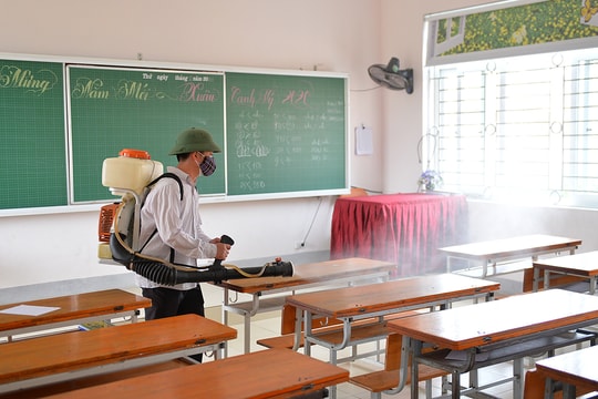 Các trường vẫn duy trì phòng dịch, đảm bảo môi trường an toàn sau khi nhập học trở lại