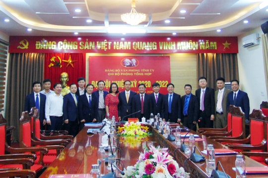 Chi bộ Phòng Tổng hợp, Đảng bộ Văn phòng Tỉnh ủy Đại hội nhiệm kỳ 2020 - 2022