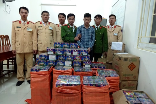 Công an Nghệ An thu giữ 7 tấn pháo, khởi tố 182 bị can trong đợt cao điểm