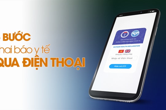 5 bước đơn giản để khai báo y tế toàn dân trên điện thoại