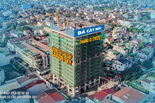 Chung cư cao cấp Sai Gon Sky đã cất nóc