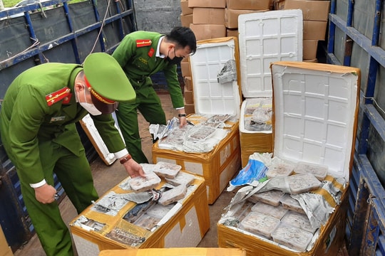 Công an TP Vinh bắt giữ 25 tấn hải sản không rõ nguồn gốc