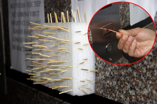 Người dân Nghệ An dùng tăm tre bấm thang máy vì lo ngại dịch Covid - 19