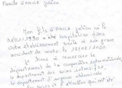 Xúc động lá thư của người mẹ từ Pháp gửi sang cảm ơn bác sĩ Việt