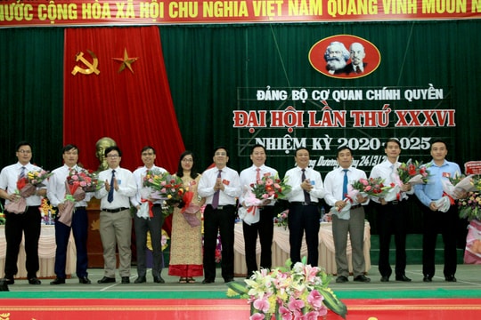 Đại hội Đảng bộ cơ quan Chính quyền huyện Tương Dương nhiệm kỳ 2020-2025