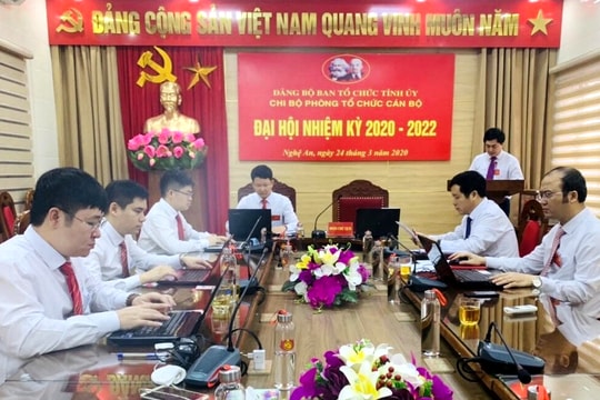 Đại hội Chi bộ Phòng Tổ chức cán bộ Ban Tổ chức Tỉnh ủy, nhiệm kỳ 2020-2022