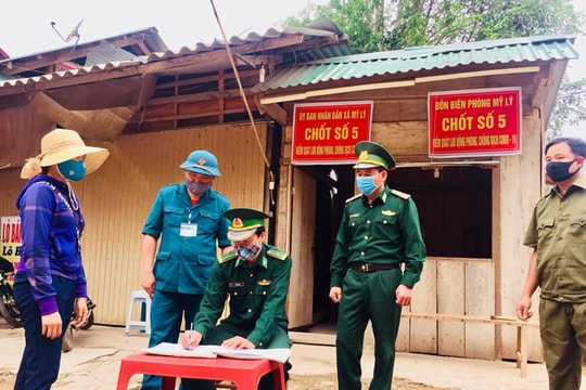Biên phòng Nghệ An kiểm soát chặt chẽ vùng biên giới, ngăn dịch bệnh lây lan