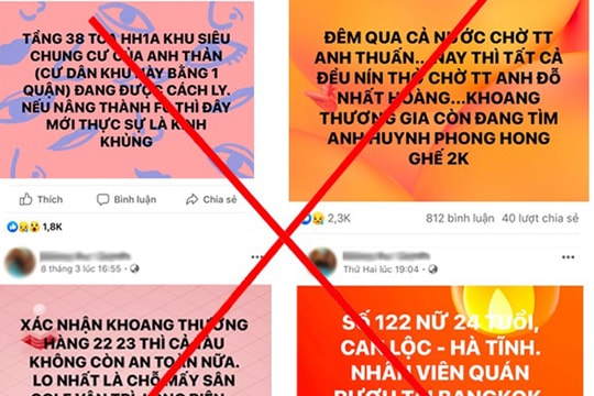 Xử lý người đàn ông đăng hơn 200 tin chưa kiểm chứng về Covid-19