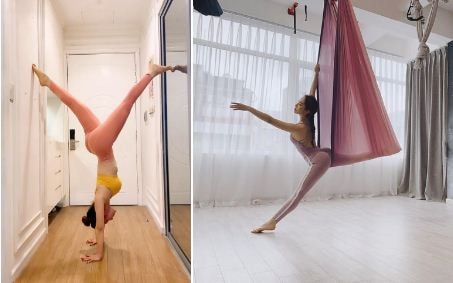 Sao nữ Việt đua nhau luyện yoga tại gia do trống lịch diễn