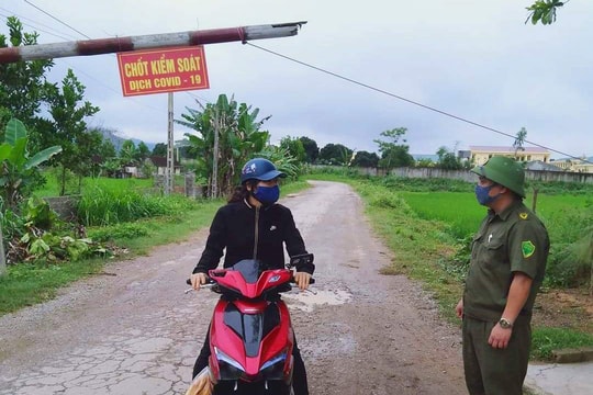 Xã giáp ranh nhiều huyện ở Nghệ An lập các chốt kiểm dịch Covid-19