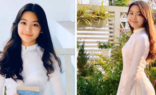 MC Quyền Linh khoe nhan sắc con gái 14 tuổi xinh như Hoa hậu