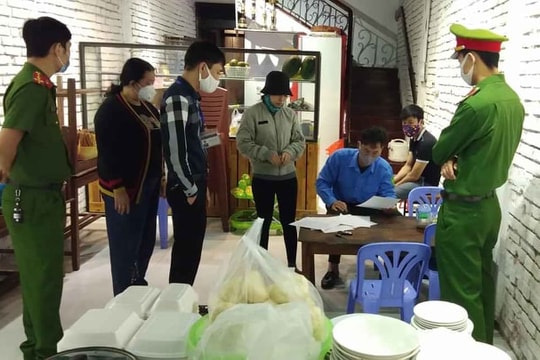 Nghệ An xử phạt nhiều quán ăn cố tình vi phạm lệnh cách ly xã hội