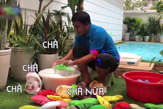 MC Quyền Linh khoe 'siêu thị' dép tổ ong trong biệt thự 21 tỷ đồng