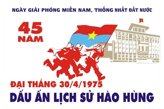 Đặc sắc chùm tranh cổ động 45 năm ngày Giải phóng miền Nam, thống nhất đất nước