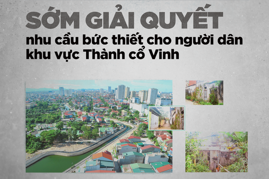 Sớm giải quyết nhu cầu bức thiết của người dân khu vực Thành cổ Vinh