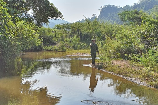 Theo 2 anh ra suối chơi, em trai 3 tuổi bị đuối nước