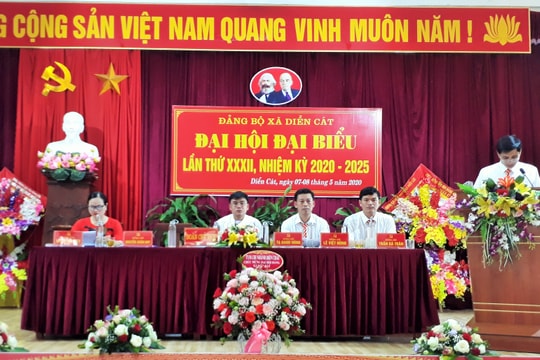 Đảng bộ xã Diễn Cát (Diễn Châu) đại hội nhiệm kỳ 2020-2025