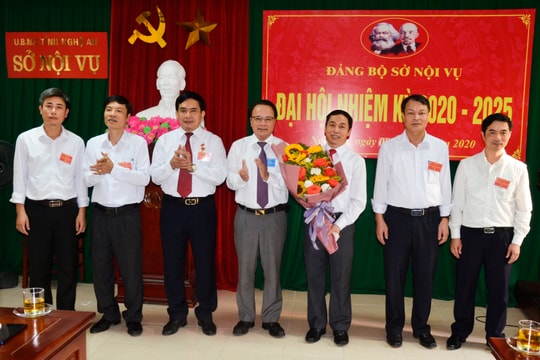 Đại hội Đảng bộ Sở Nội vụ nhiệm kỳ 2020 - 2025