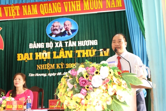 Đại hội Đảng bộ xã Tân Hương (Tân Kỳ) nhiệm kỳ 2020-2025