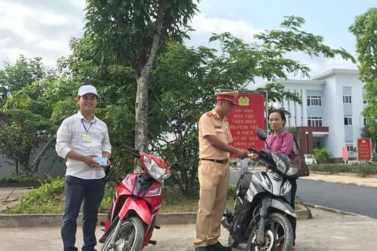 Từ Bình Định, Thanh Hóa đến Nghệ An nhận lại xe máy mất trộm