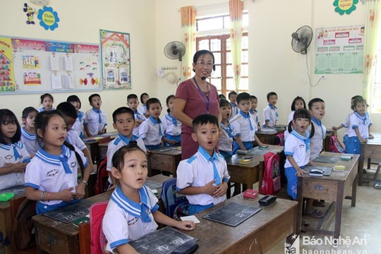 Nghệ An yêu cầu các trường tiểu học tổ chức trở lại việc dạy học 2 buổi/ngày