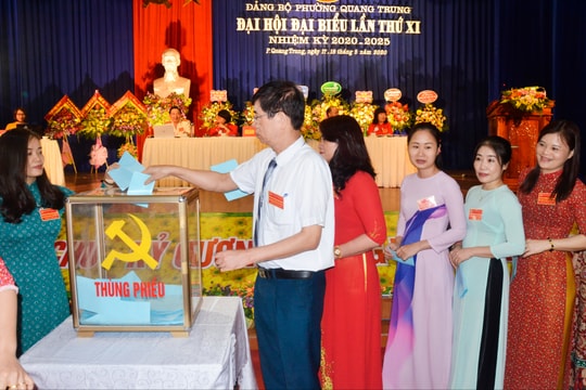 Đại hội đại biểu Đảng bộ phường Quang Trung (TP. Vinh) nhiệm kỳ 2020-2025