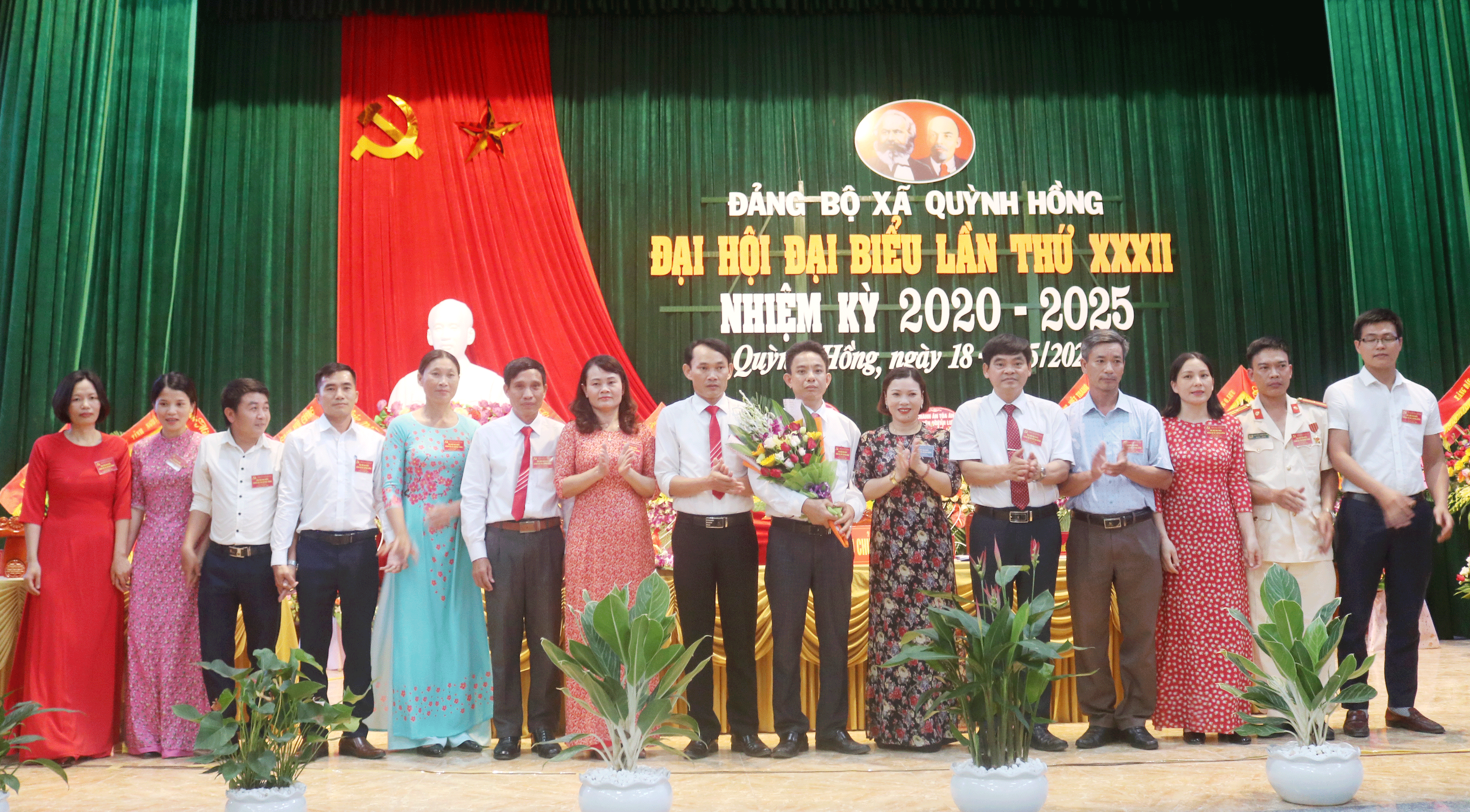 Đại hội Đảng bộ xã Quỳnh Hồng (Quỳnh Lưu) lần thứ XXXII, nhiệm kỳ 2020 - 2025