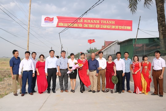 Khánh thành đường giao thông nông thôn ở xã Xuân Lâm (Nam Đàn)