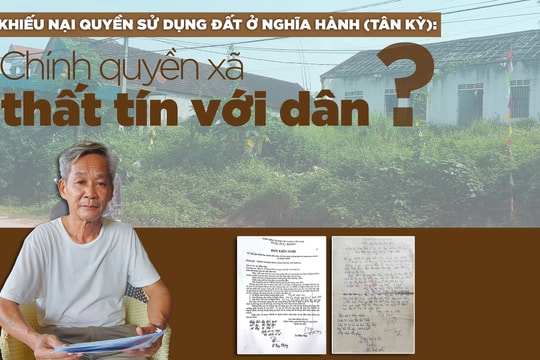 Chính quyền xã Nghĩa Hành (Tân Kỳ) 'thất tín' với dân?