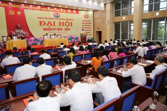 Đại hội Đảng bộ Văn phòng UBND tỉnh Nghệ An, nhiệm kỳ 2020-2025